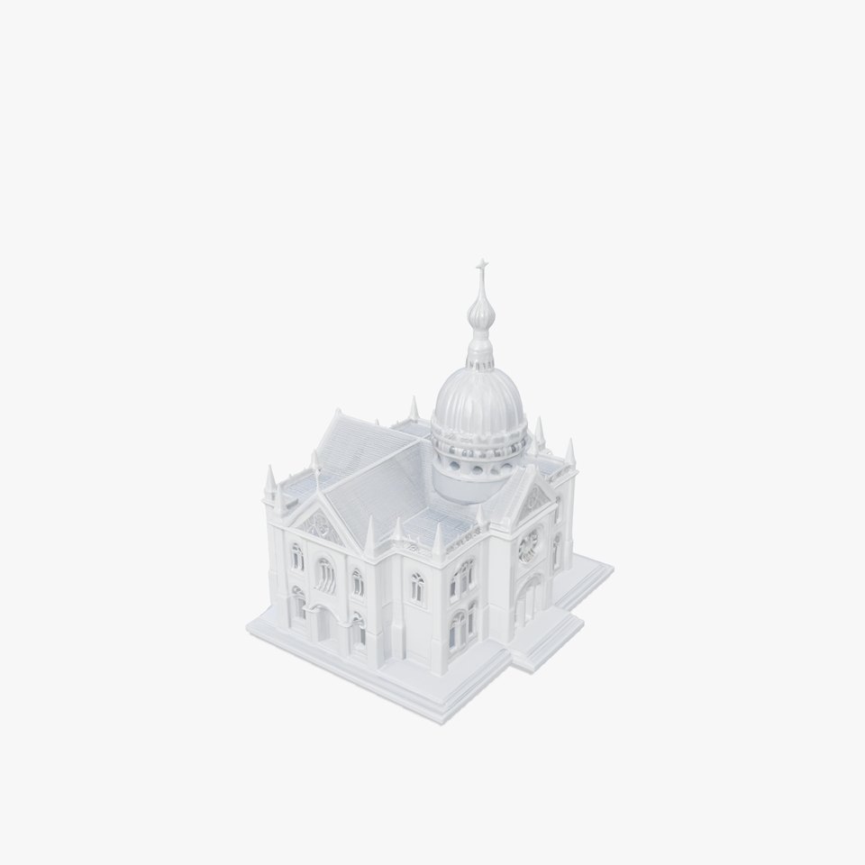 Sacre Coeur Basilica Detailed 3D Model